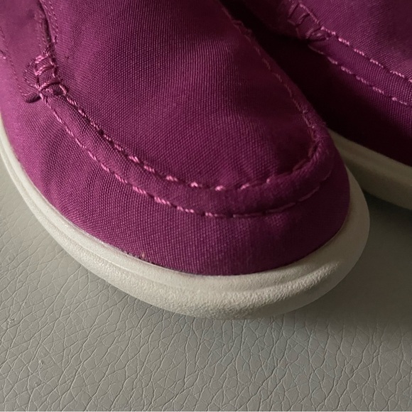 Sperry Recycled Upper Captain's Moc Slip-Ons Fuchsia size 7.5 EUC summer 4th - Picture 2 of 12